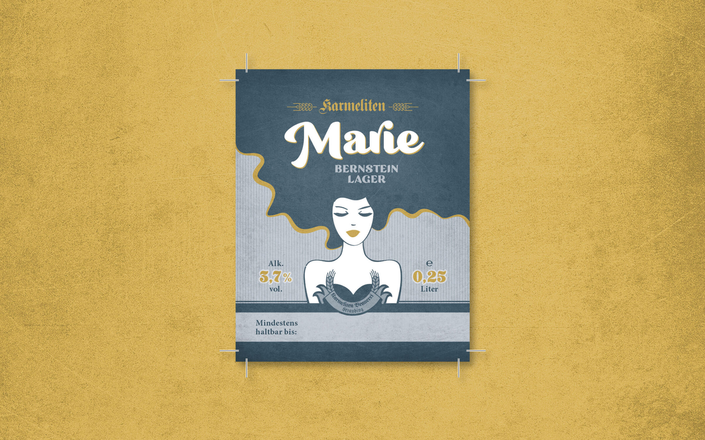Karmeliten Brauerei – Bauchetikett »Marie«