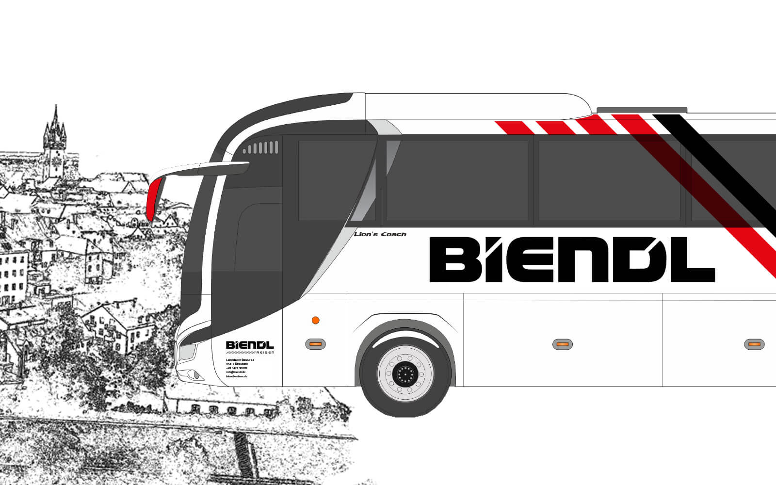 Biendl-Reisen – Busbeschriftung