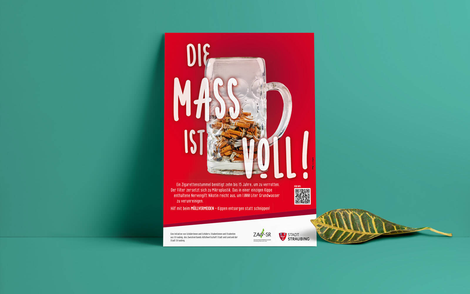 Stadt Straubing/ZAW – Plakat "Die Mass ist voll!"
