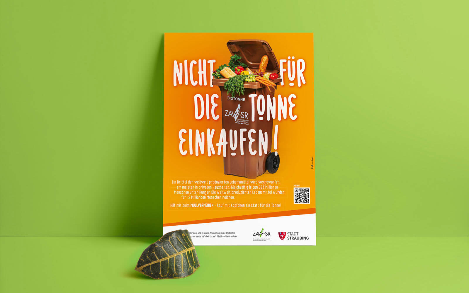 Stadt Straubing/ZAW – Plakat "Nicht für die Tonne einkaufen!"