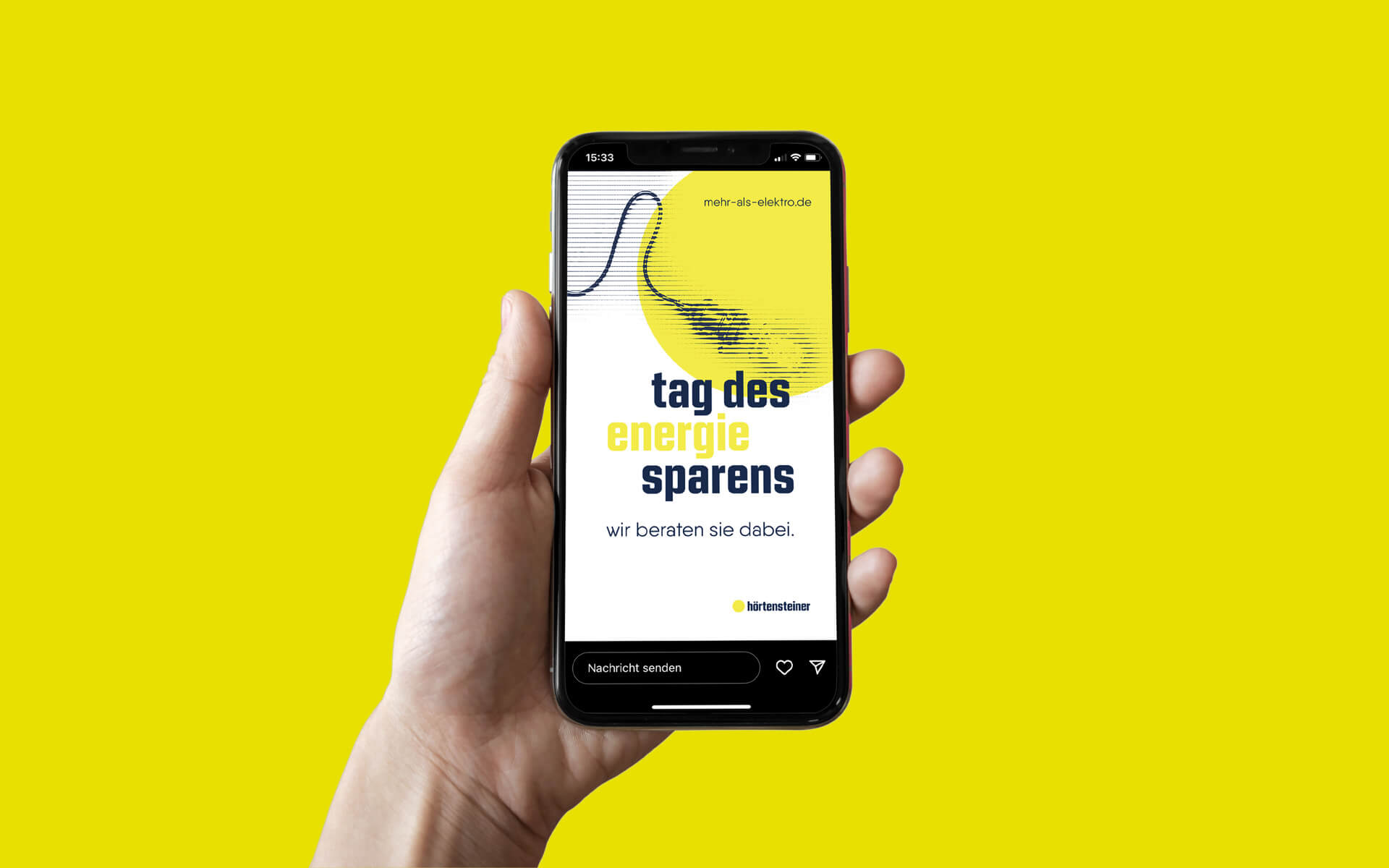 Elektro Hörtensteiner – Smartphone Anzeige